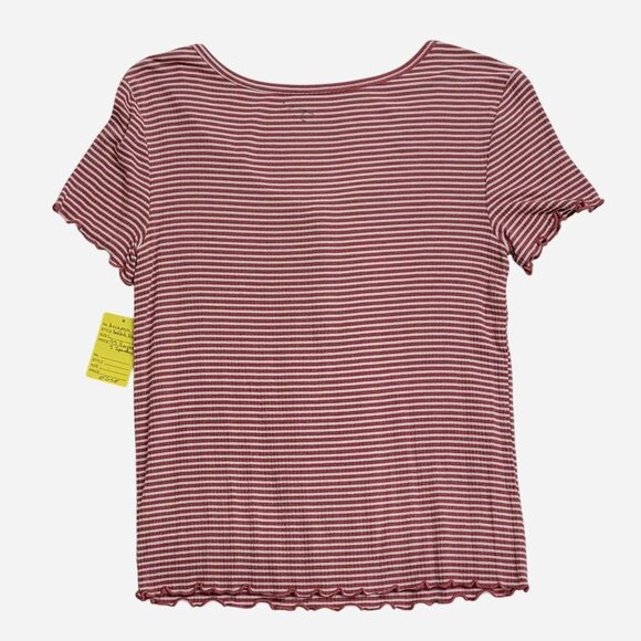 Arizona Red + White Striped T‑Shirt | Women’s Large | Casual Everyday - Picture 4 of 4